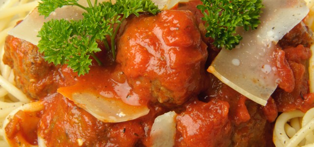Meat Balls in a Spicy Tomato Sauce